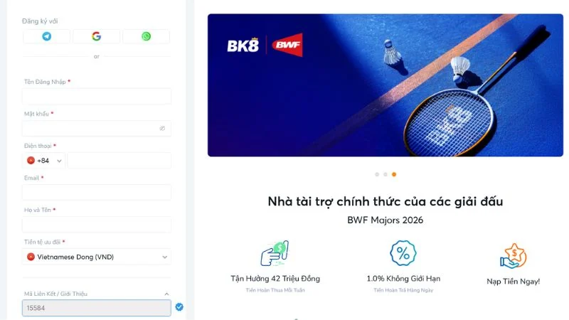Hướng dẫn đăng ký bước 3 Hướng dẫn đăng ký BK8 nhanh chóng và an toàn