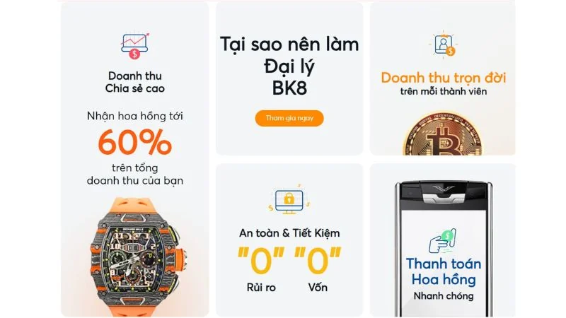 Chương trình đại lý BK8 và cơ hội hợp tác